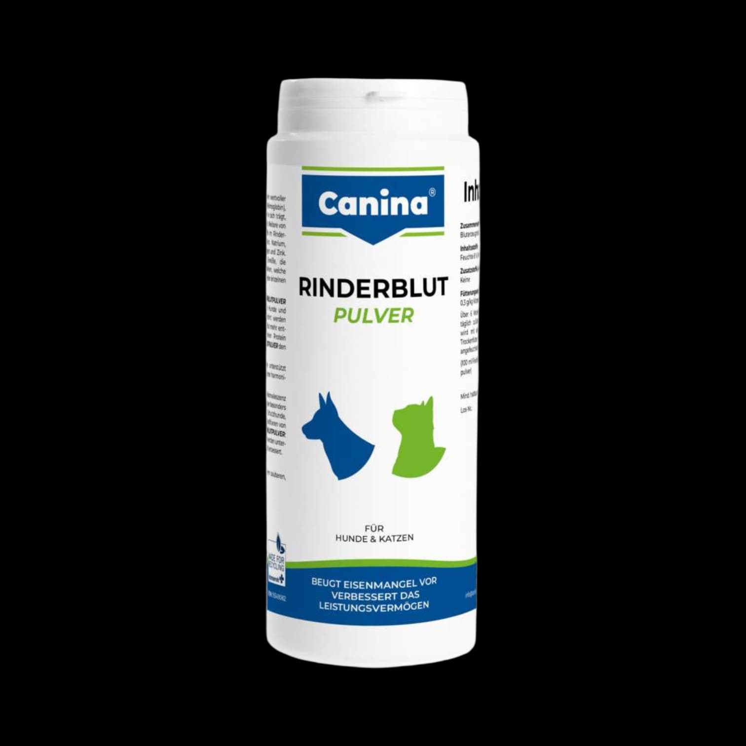 پودر خون گاو کنینا (Rinderblut)؛ مکمل خوراکی حمایت از رشد توله سگ